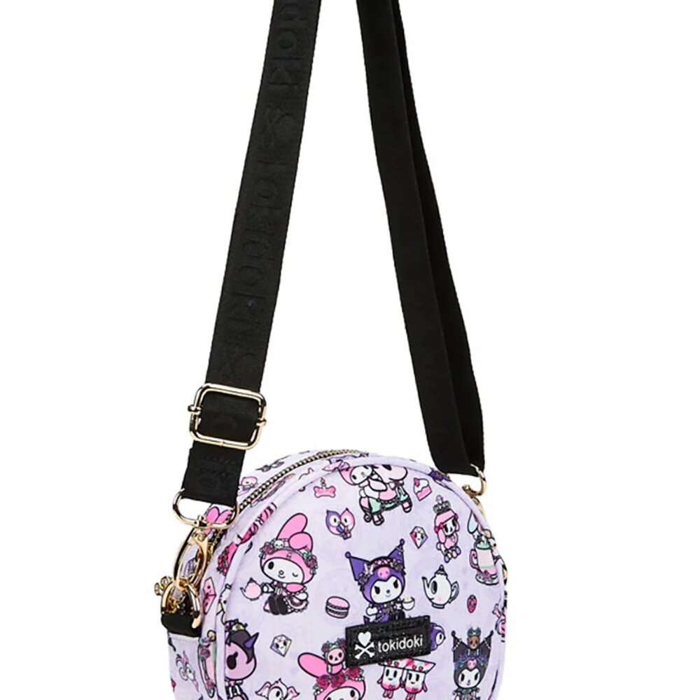 Sanrio Kuromi & My Melody Garden Party Round Small Crossbody Bag - Picture 2 of 3